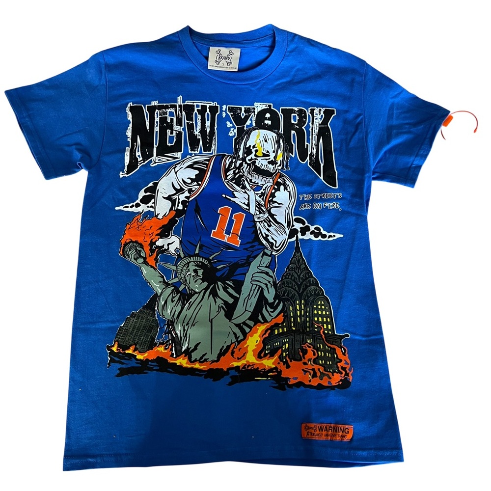 Brand X New York Knicks Jalen Brunson The Streets Are On Fire Shirt